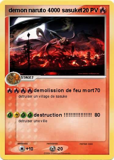 Pokemon demon naruto 4000 sasuke