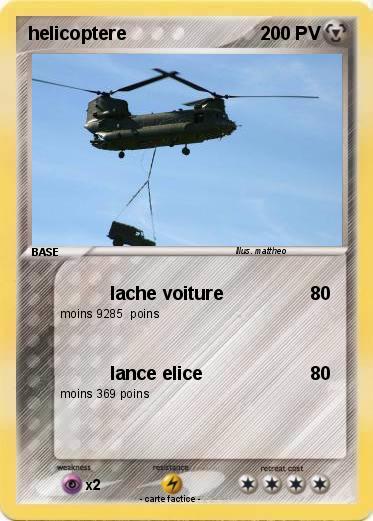 Pokemon helicoptere