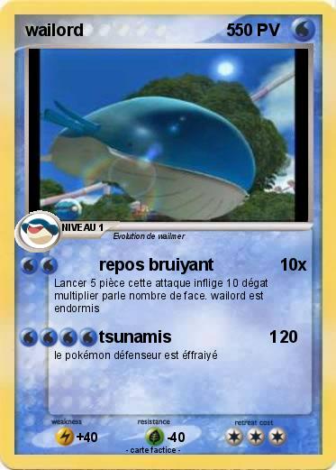 Pokemon wailord                               5