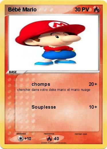 Pokemon Bébé Mario