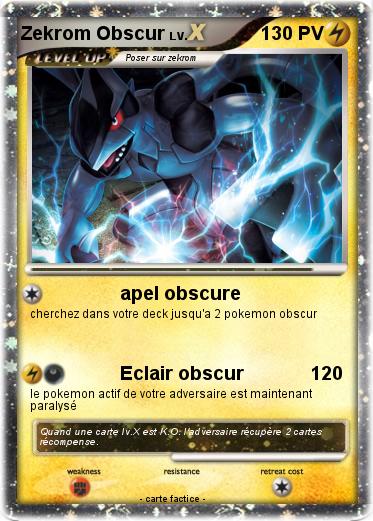 Pokemon Zekrom Obscur