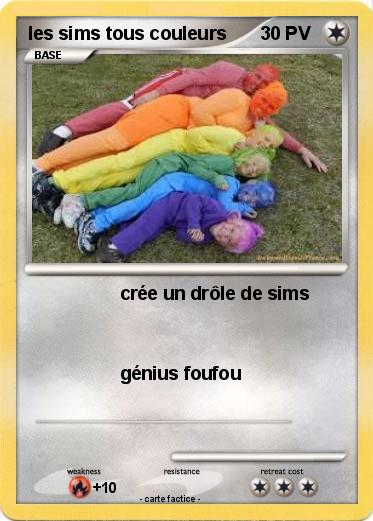 Pokemon les sims tous couleurs
