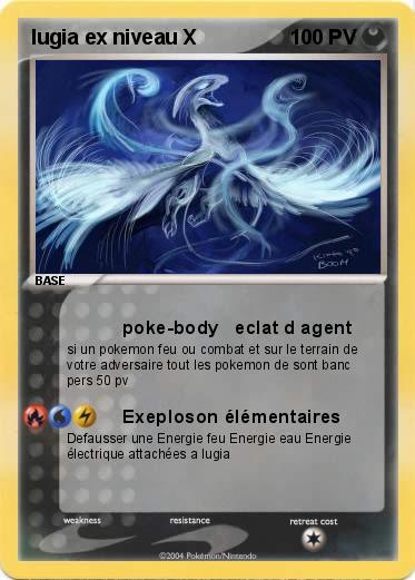 Pokemon lugia ex niveau X 