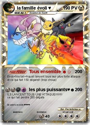 Pokemon la famille évoli ♥