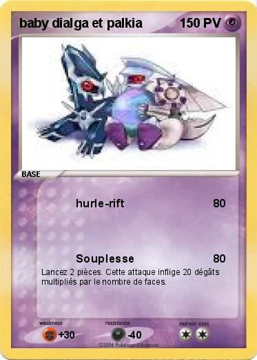 Pokemon baby dialga et palkia