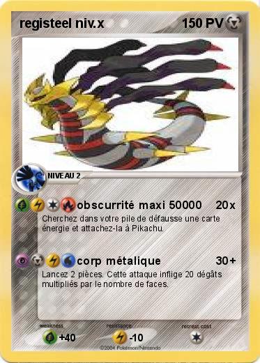 Pokemon registeel niv.x