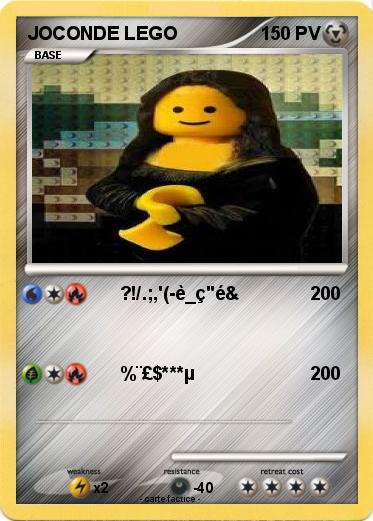 Pokemon JOCONDE LEGO
