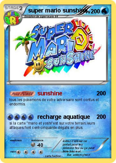 Pokemon super mario sunshine