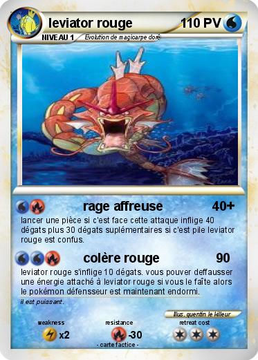 Pokemon leviator rouge