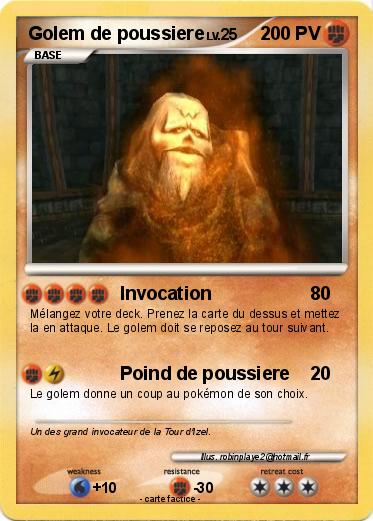 Pokemon Golem de poussiere