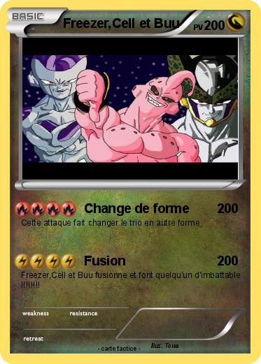 Pokemon Freezer,Cell et Buu