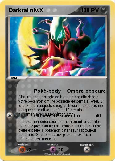 Pokemon Darkrai niv.X