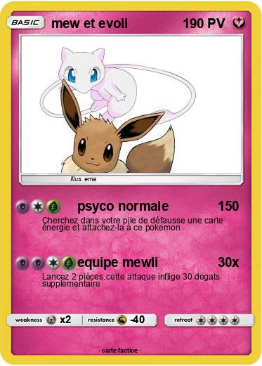 Pokemon mew et evoli