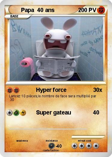 Pokemon Papa  40 ans