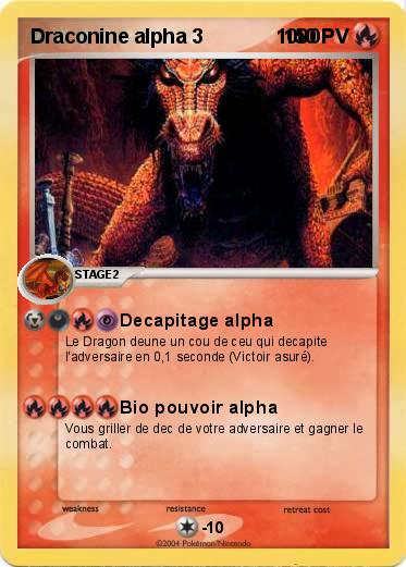 Pokemon Draconine alpha 3             1000
