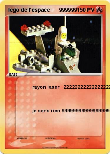 Pokemon lego de l'espace      999999