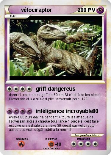 Pokemon vélociraptor