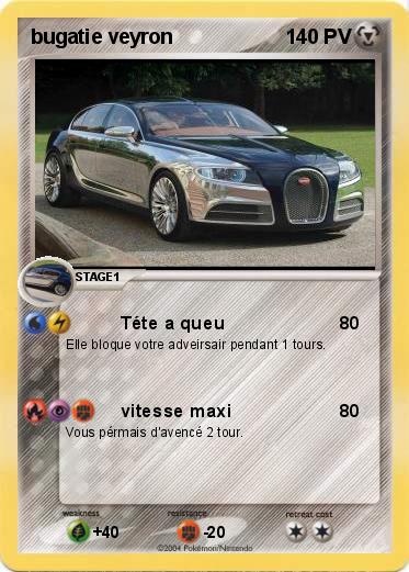 Pokemon bugatie veyron