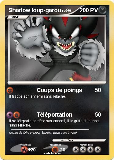 Pokemon Shadow loup-garou