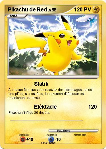 Pokemon Pikachu de Red