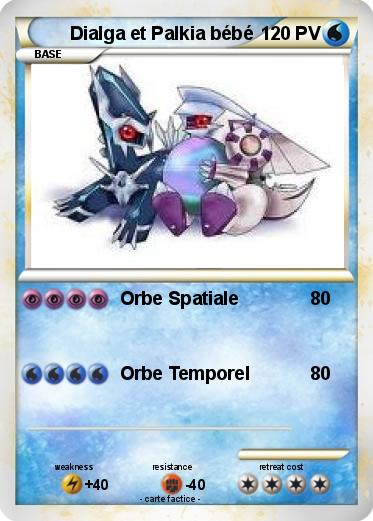 Pokemon Dialga et Palkia bébé