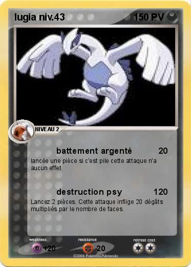 Pokemon lugia niv.43