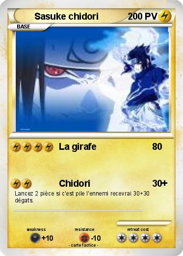 Pokemon Sasuke chidori