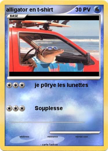 Pokemon alligator en t-shirt