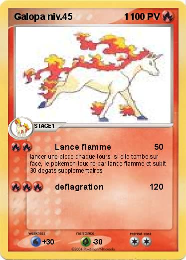 Pokemon Galopa niv.45                    1