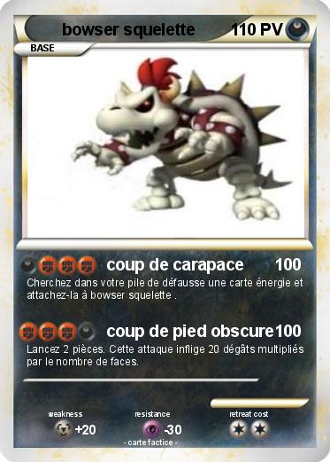 Pokemon bowser squelette