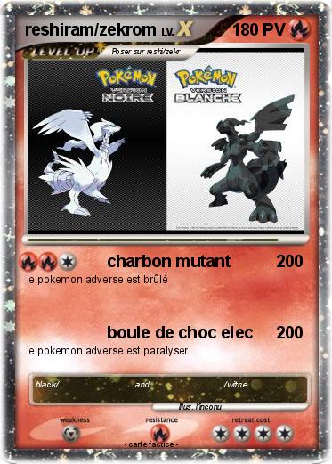 Pokemon reshiram/zekrom