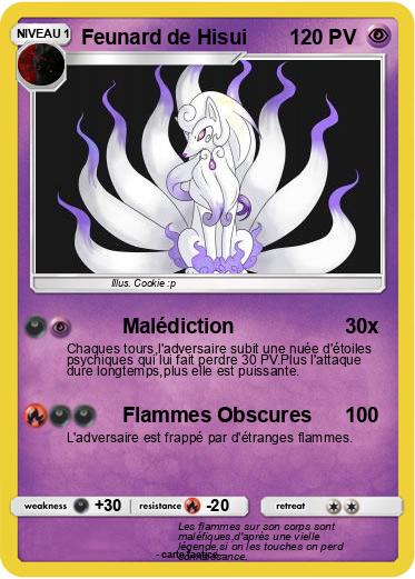 Pokemon Feunard de Hisui