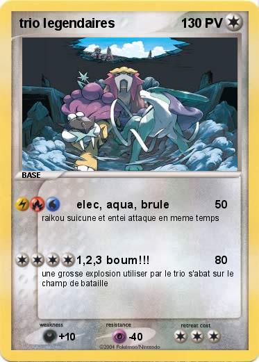 Pokemon trio legendaires
