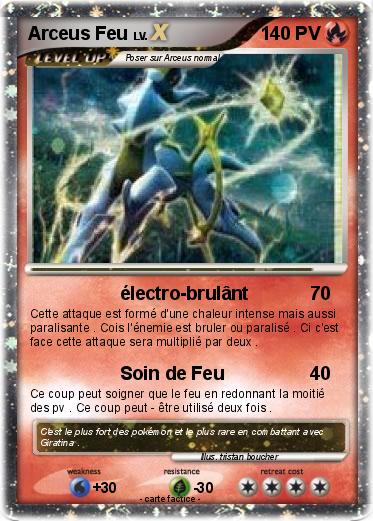 Pokemon Arceus Feu