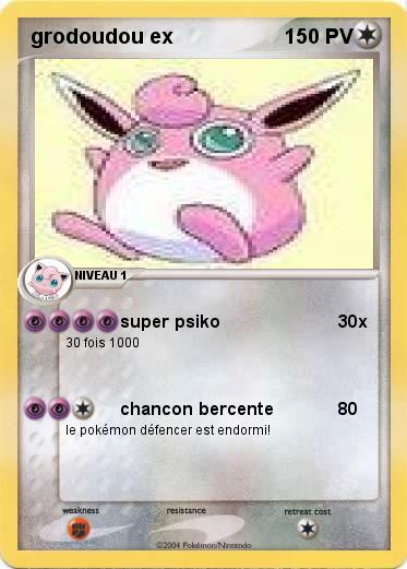 Pokemon grodoudou ex