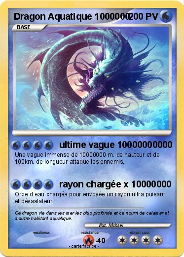 Pokemon Dragon Aquatique 1000000