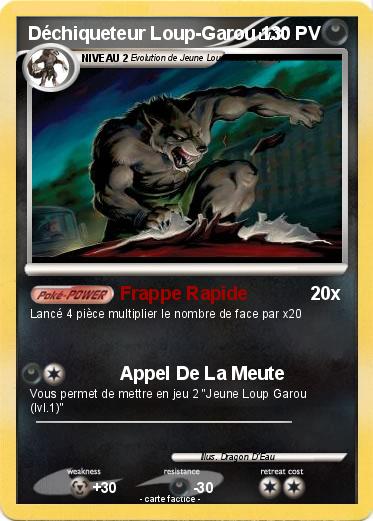 Pokemon Déchiqueteur Loup-Garou