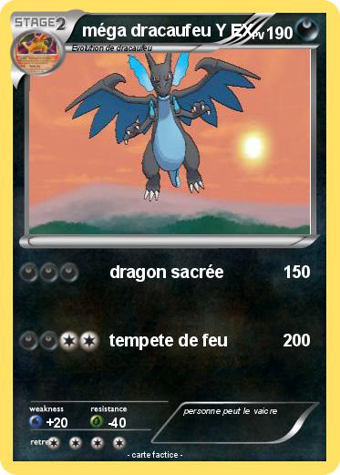Pokemon méga dracaufeu Y EX