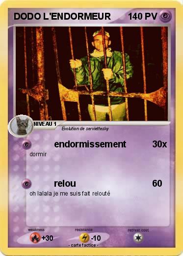 Pokemon DODO L'ENDORMEUR