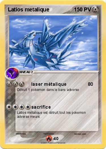 Pokemon Latios metalique