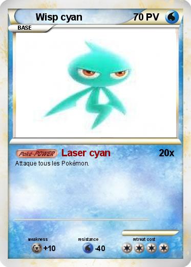 Pokemon Wisp cyan