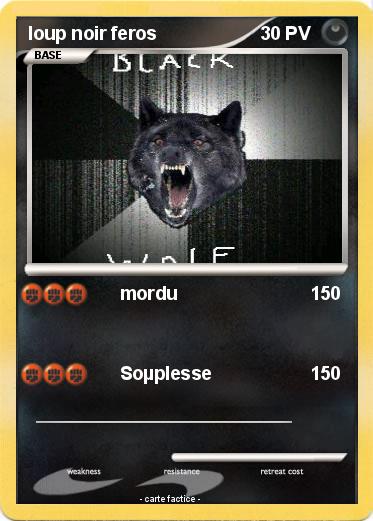 Pokemon loup noir feros