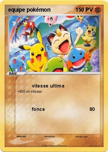 Pokemon equipe pokémon