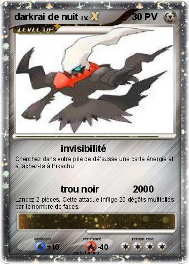 Pokemon darkrai de nuit