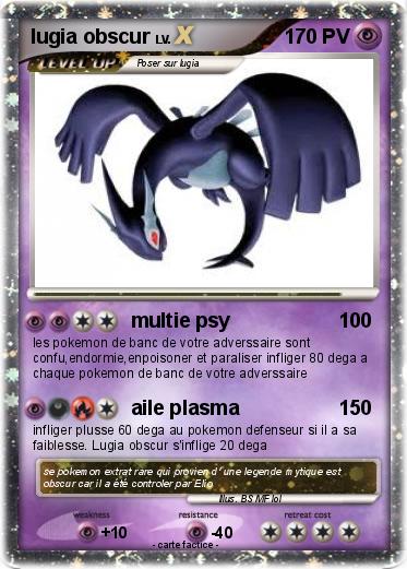Pokemon lugia obscur