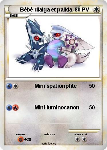 Pokemon Bébé dialga et palkia