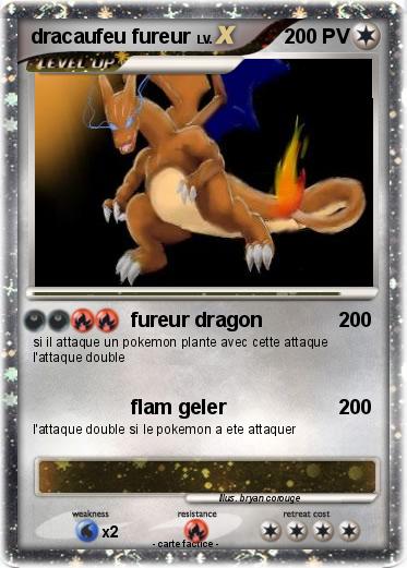 Pokemon dracaufeu fureur
