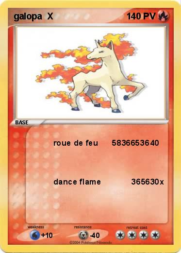 Pokemon galopa  X