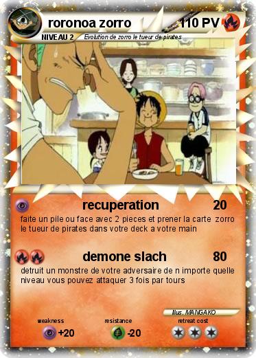 Pokemon roronoa zorro