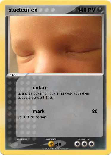 Pokemon stacteur ex